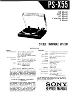 Sony PS-X55 - Service Manual 